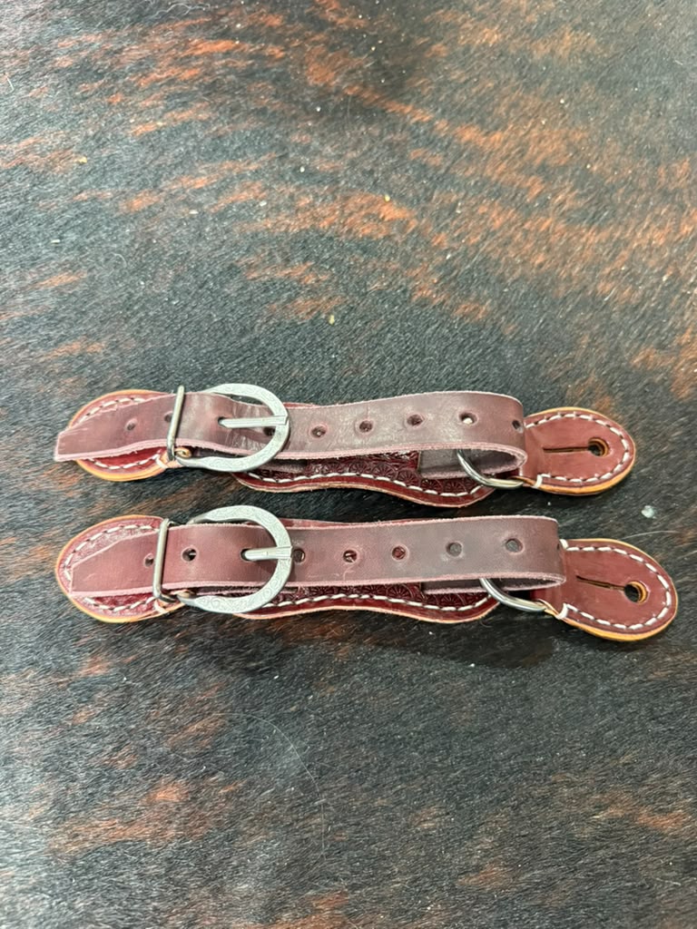 Handmade Leather Bull Riding Spur Straps | Rodeo Gear