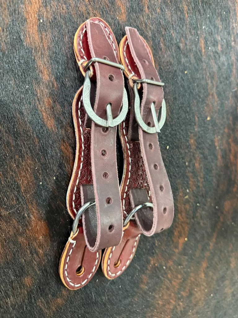 Handmade Leather Bull Riding Spur Straps | Rodeo Gear