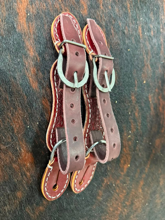 Handmade Leather Bull Riding Spur Straps | Rodeo Gear