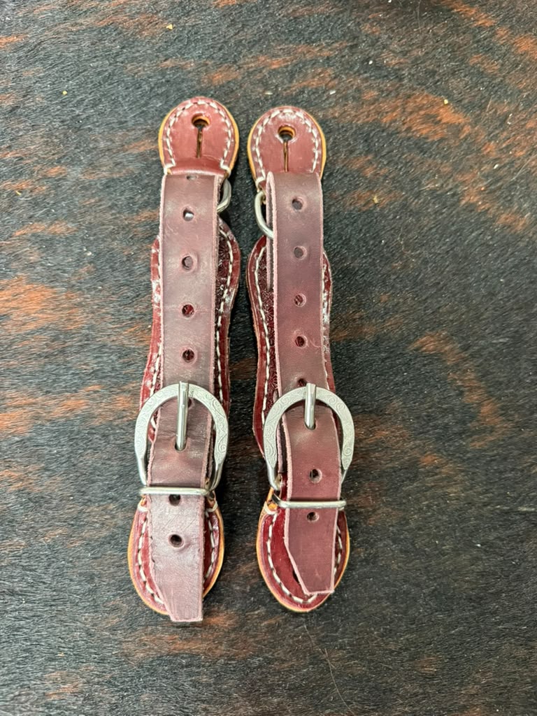 Handmade Leather Bull Riding Spur Straps | Rodeo Gear